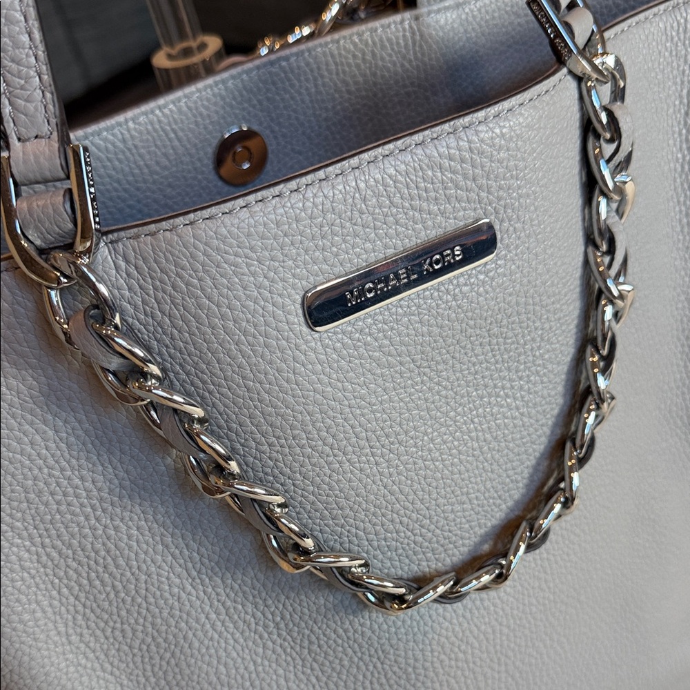 Michael Kors Silver Tote Bag - Picture 2 of 8